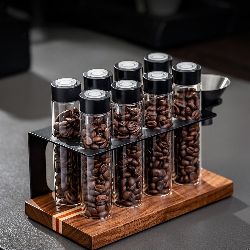 Kitchen Gadgets Storage - JUSTINLAU Glass Coffee Bean Storage Jars