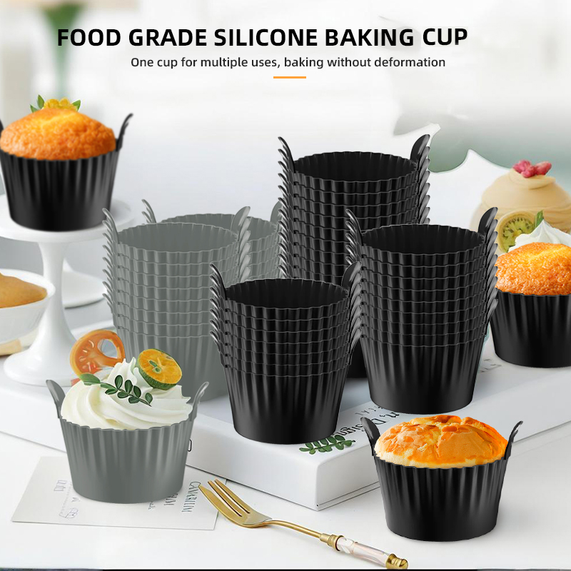Air Fryer Accessories - 4pcs/6pcs Silicone Egg Cup Poacher Non-Stick