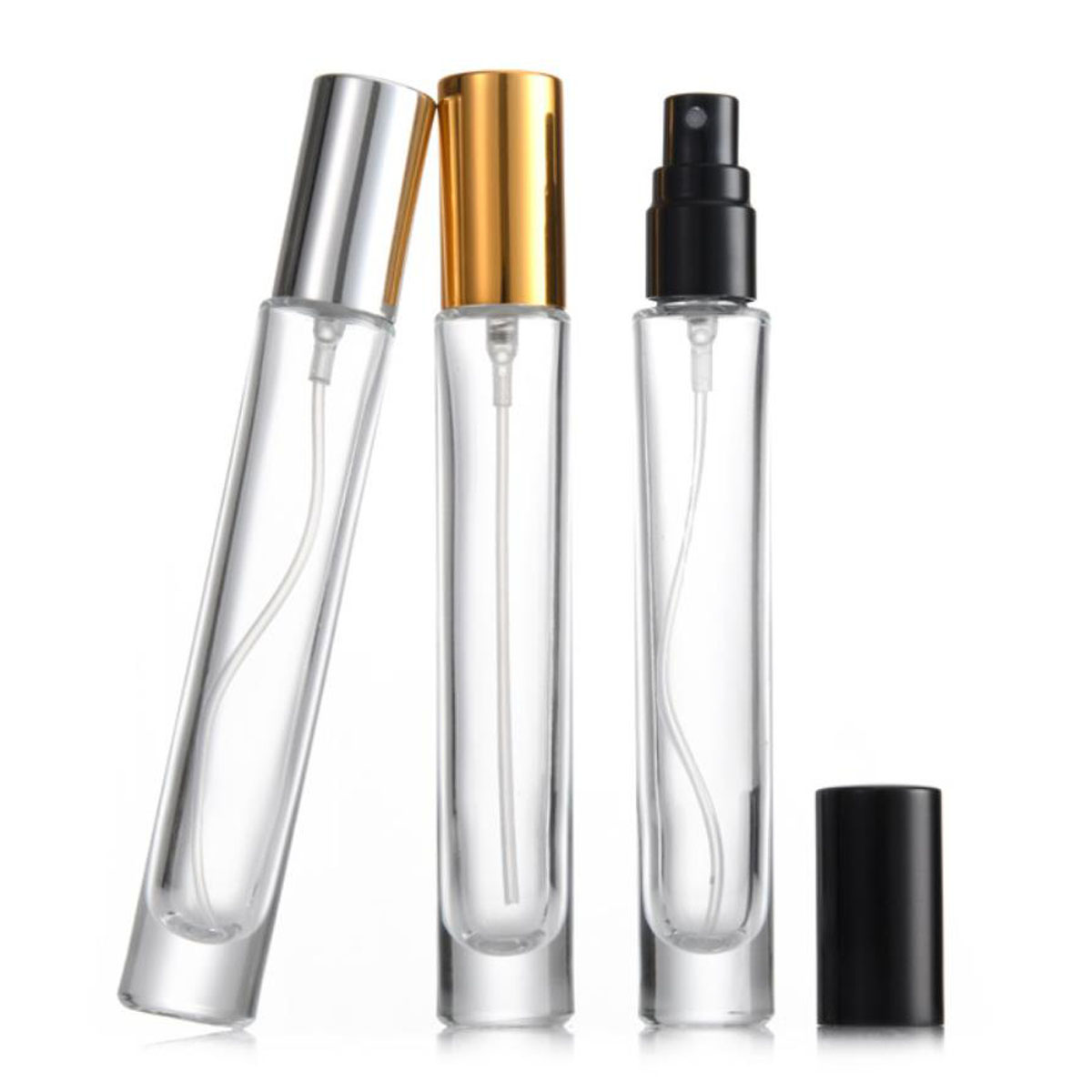 Oil Mister Spray Bottle - 3X 10X 10ML Clear Round Thick