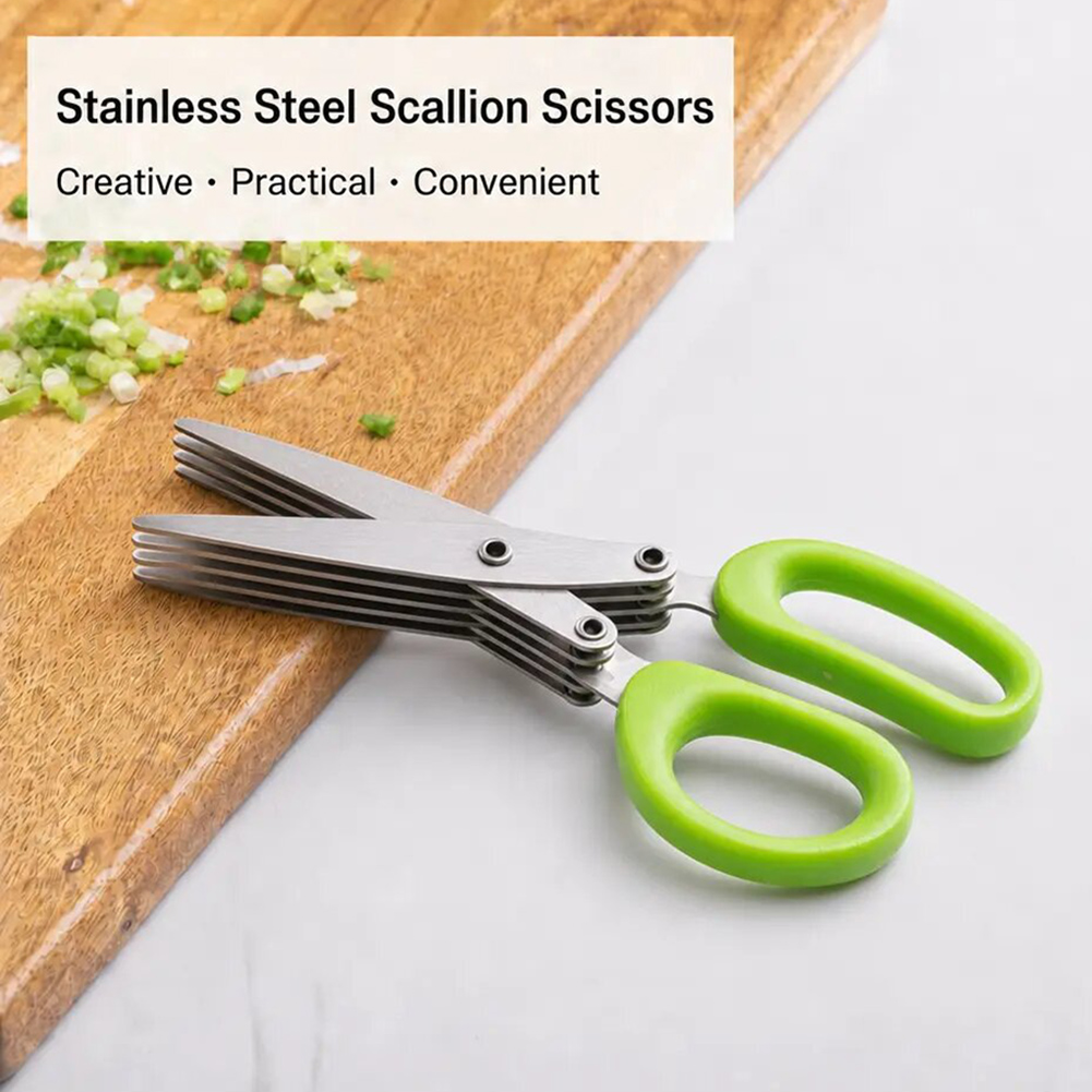 5-Blade Stainless Steel Herb S - đánh giá và giá Herb Scissors 5 Blade