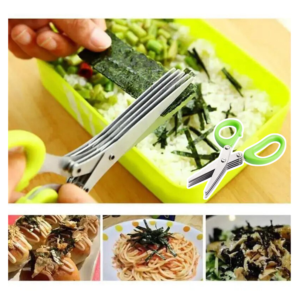5-Blade Stainless Steel Herb S - đánh giá và giá Herb Scissors 5 Blade