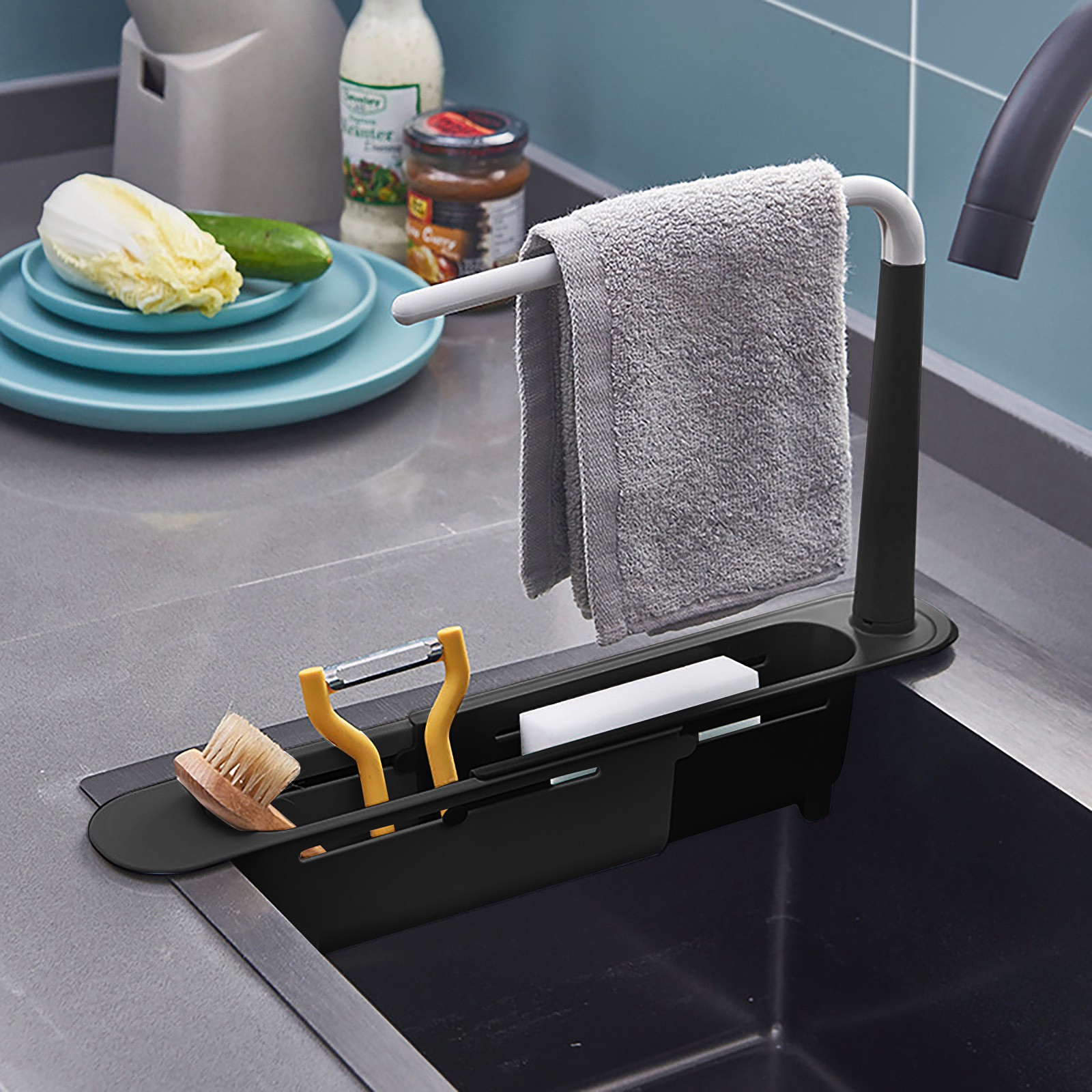 elescopic Sink Shelf Drainer R - đánh giá và giá Kitchen Gadgets Storage Ideas