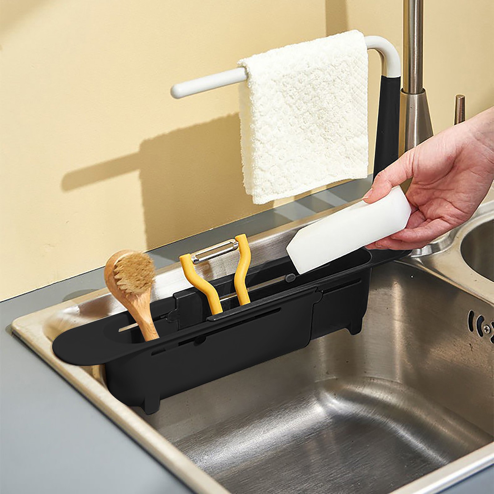 elescopic Sink Shelf Drainer R - đánh giá và giá Kitchen Gadgets Storage Ideas
