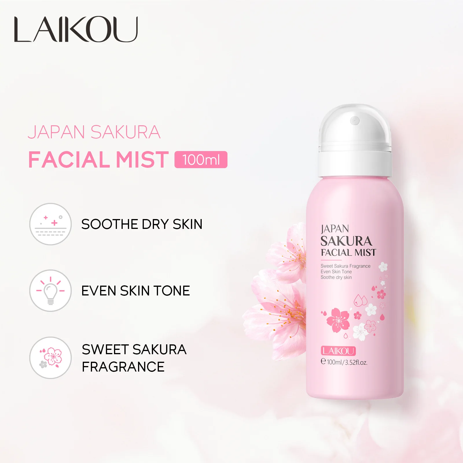 LAIKOU Sakura Facial Mist Brig - đánh giá và giá Oil Mister Spray Bottle