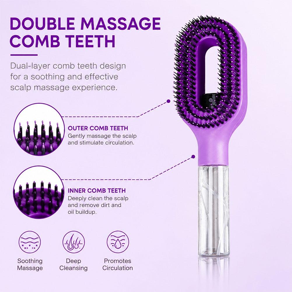 2 in 1 Spray Hair Brush Detang - đánh giá và giá Oil Mister Spray Bottle