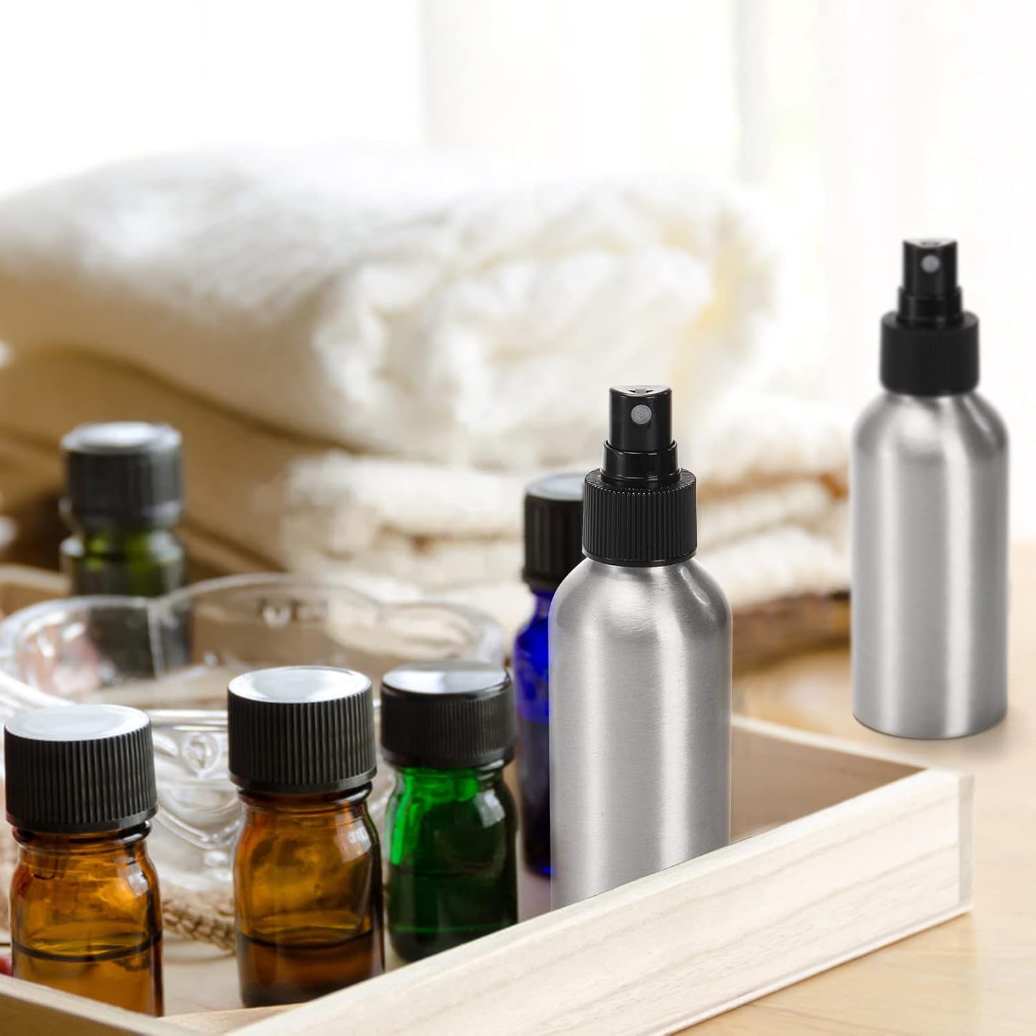 1Pack 30/120ml Aluminum Empty  - đánh giá và giá Oil Mister Spray Bottle