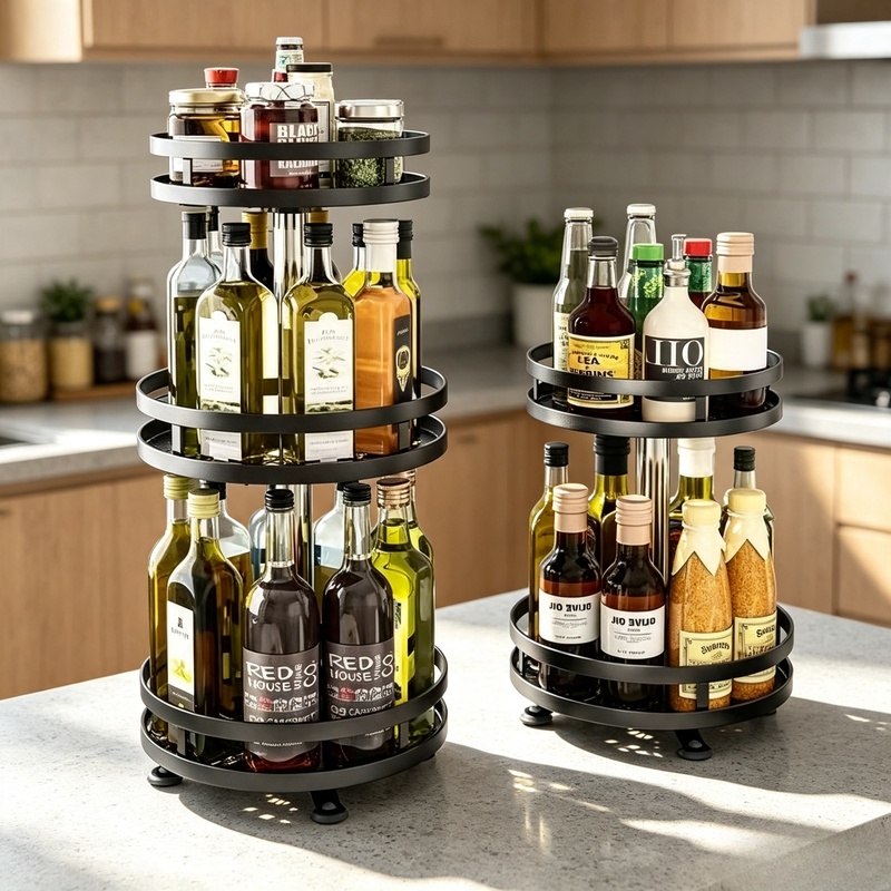 360° Degree Rotatable Spice Tu - đánh giá và giá Kitchen Gadgets Storage Ideas