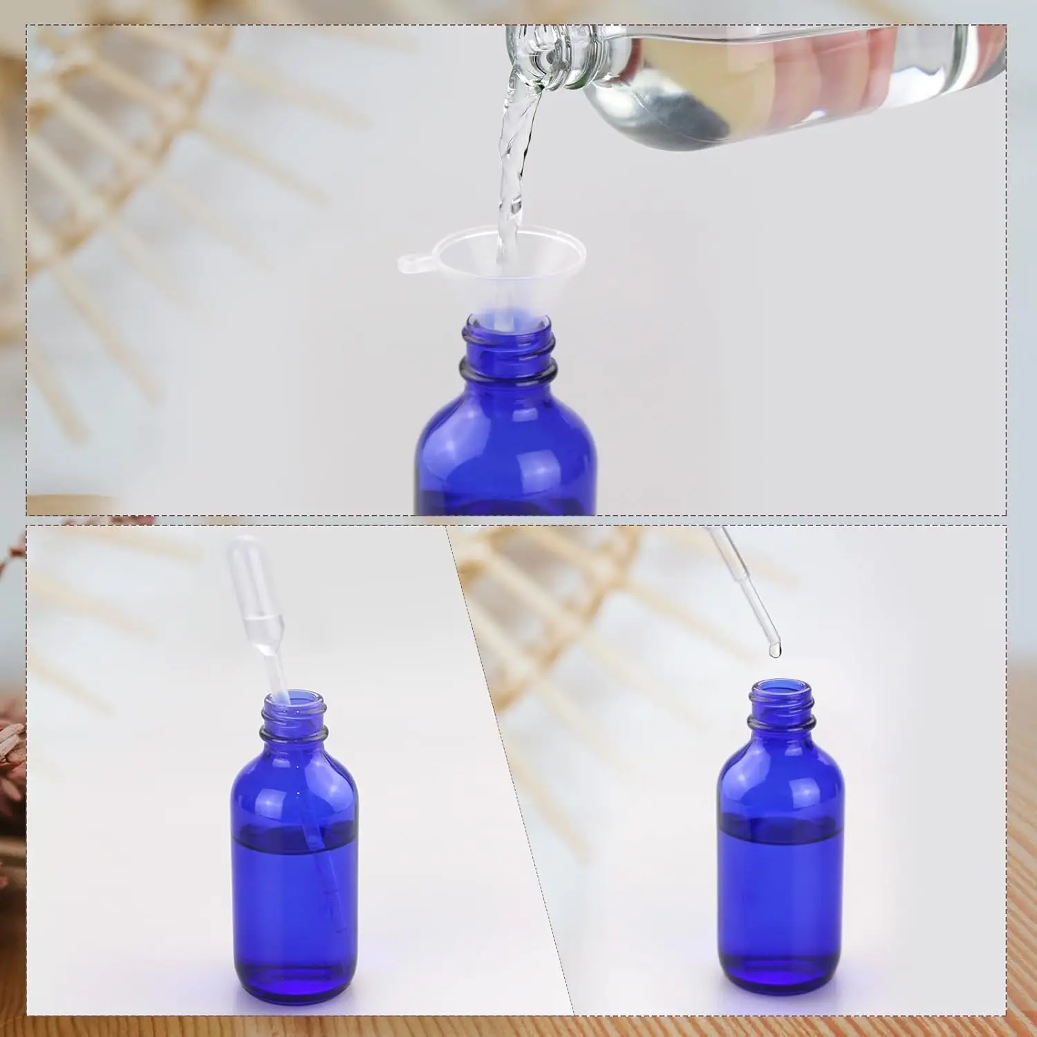 1 Piece 5ml /100ml Blue Glass  - đánh giá và giá Oil Mister Spray Bottle