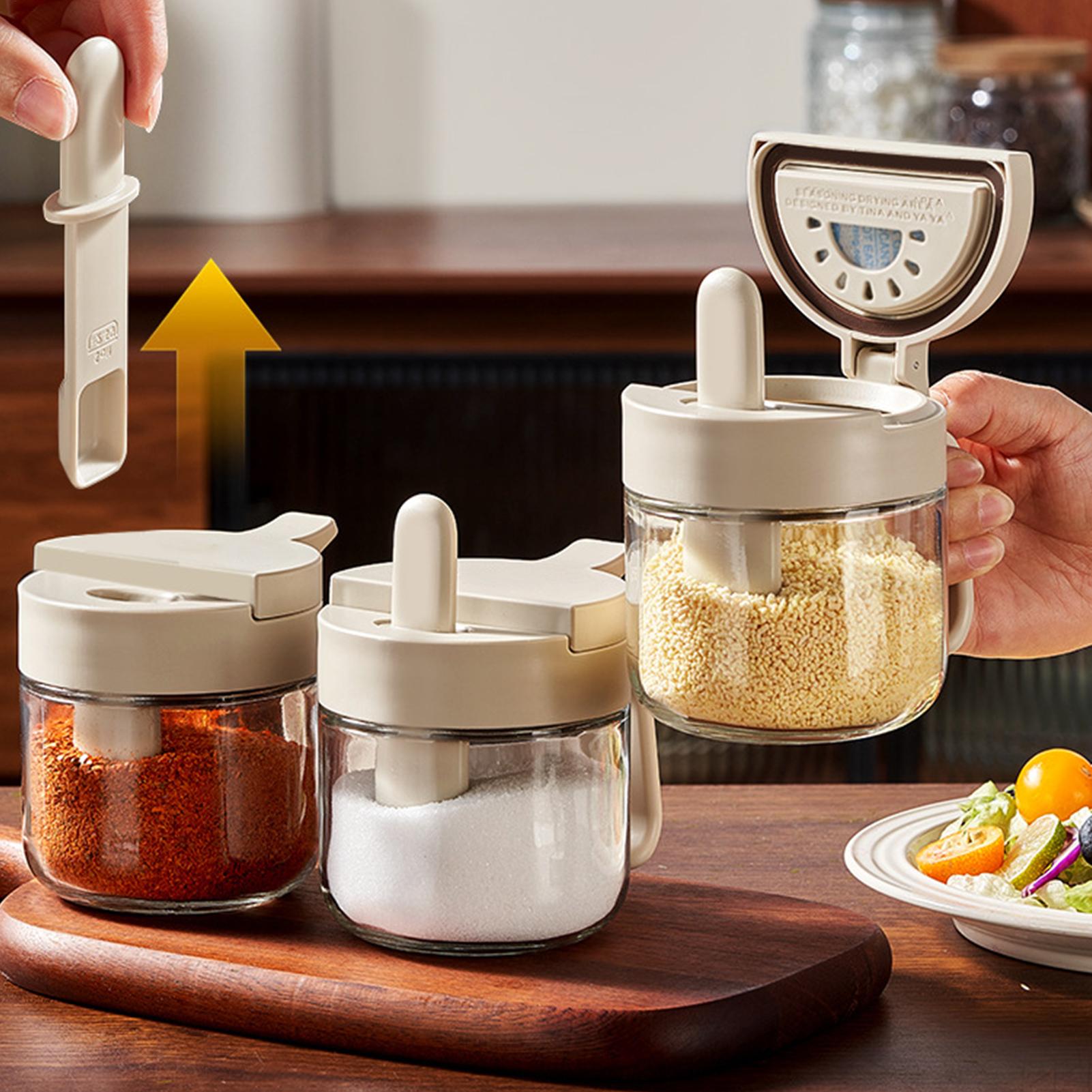 Seasoning Jar Leak-Proof Salt  - đánh giá và giá Kitchen Gadgets Storage